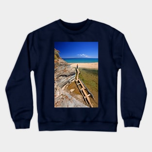 There, at last! - Potami beach, Evia island Crewneck Sweatshirt